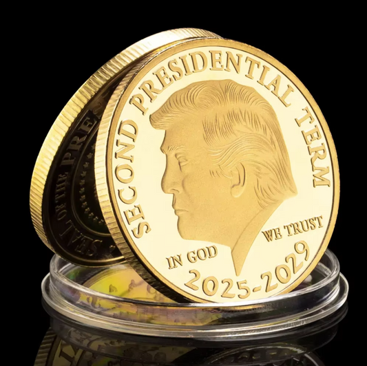 FREE Trump 2024 Gold Plated Commemorative Coin